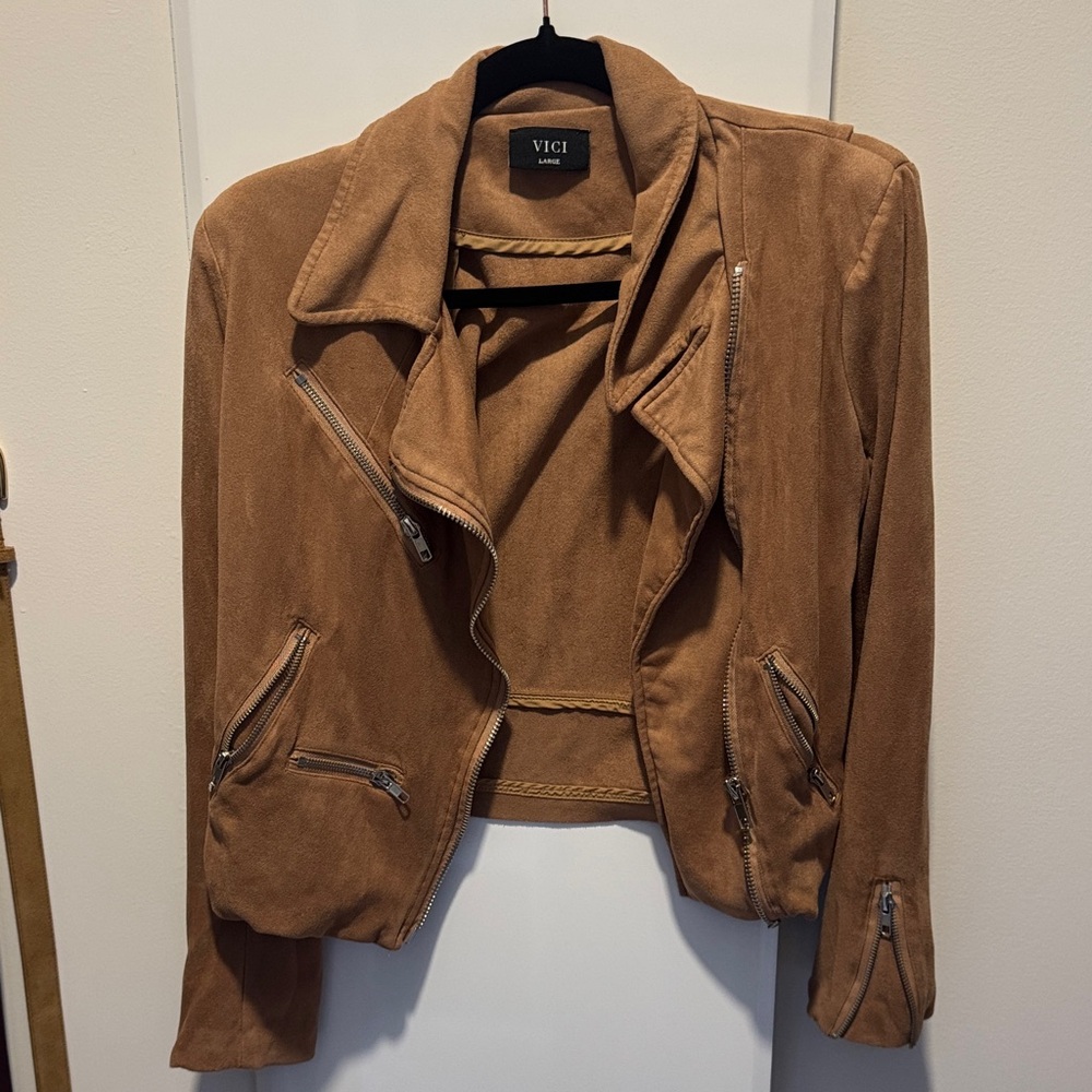 Vici Women's Brown Leather Jacket